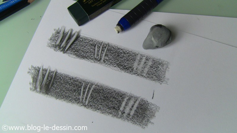 Pourquoi ne pas utiliser de gomme plastique sur un crayon gras