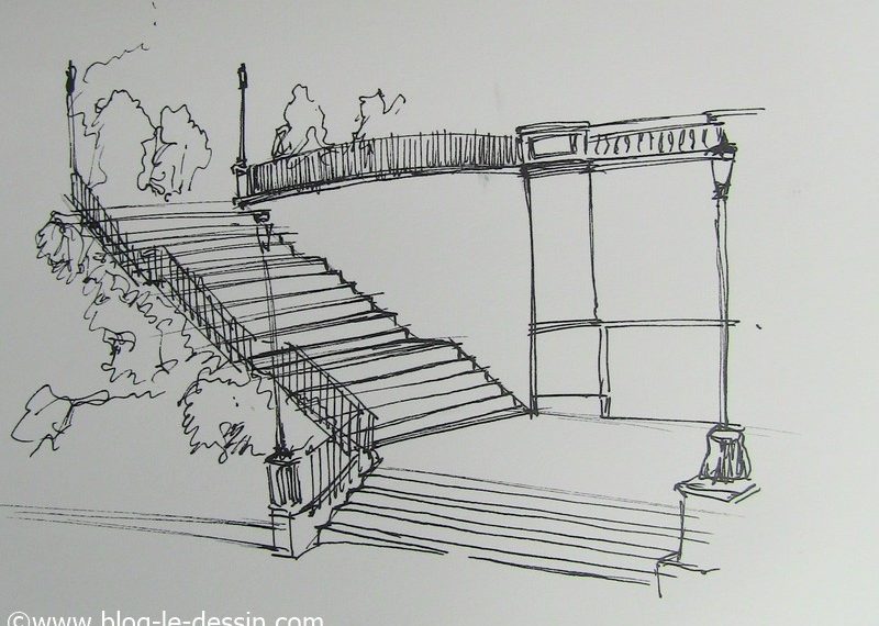 Dessiner Un Escalier En Perspective A Main Levee Blog Le Dessin